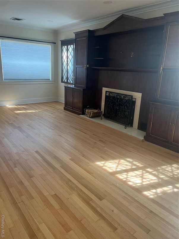 Empty room, Fireplace, Interior, Wood Texture Flooring