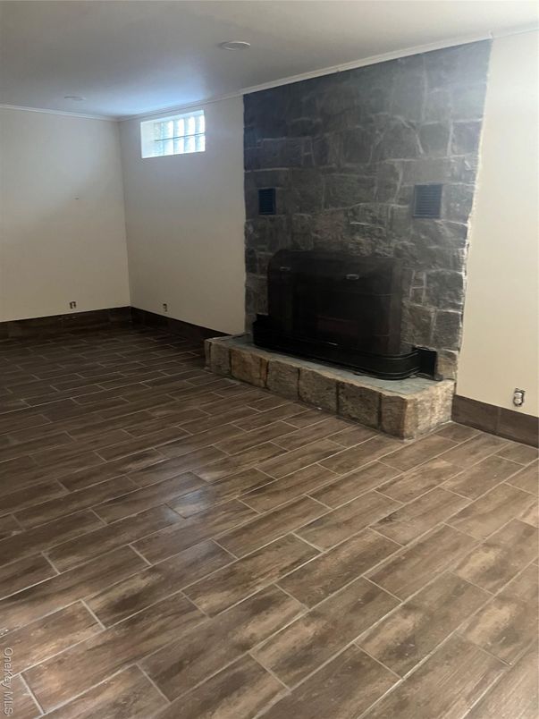Empty room, Fireplace, Interior, Wood Texture Flooring