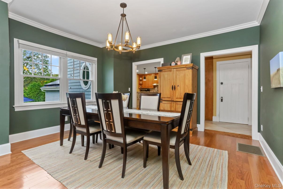 Chandelier, Dining room, Interior, Pendant Lights, Wood Texture Flooring