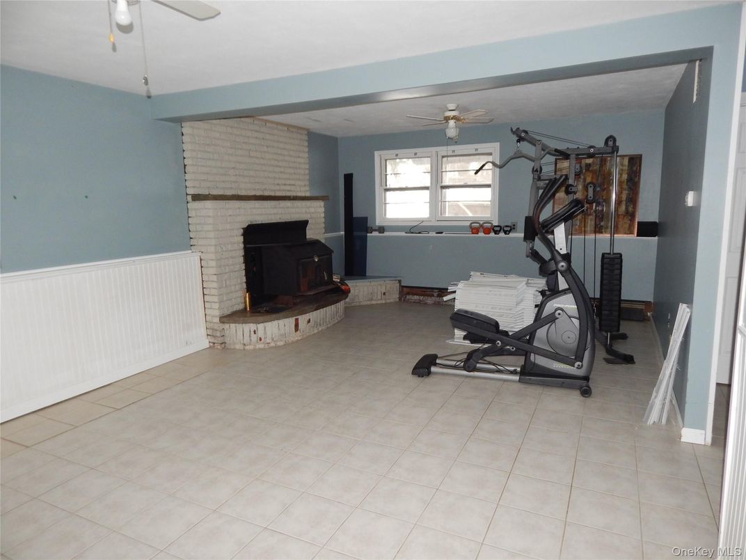 Fireplace, Fitness Equipment, Interior, Stone Walls