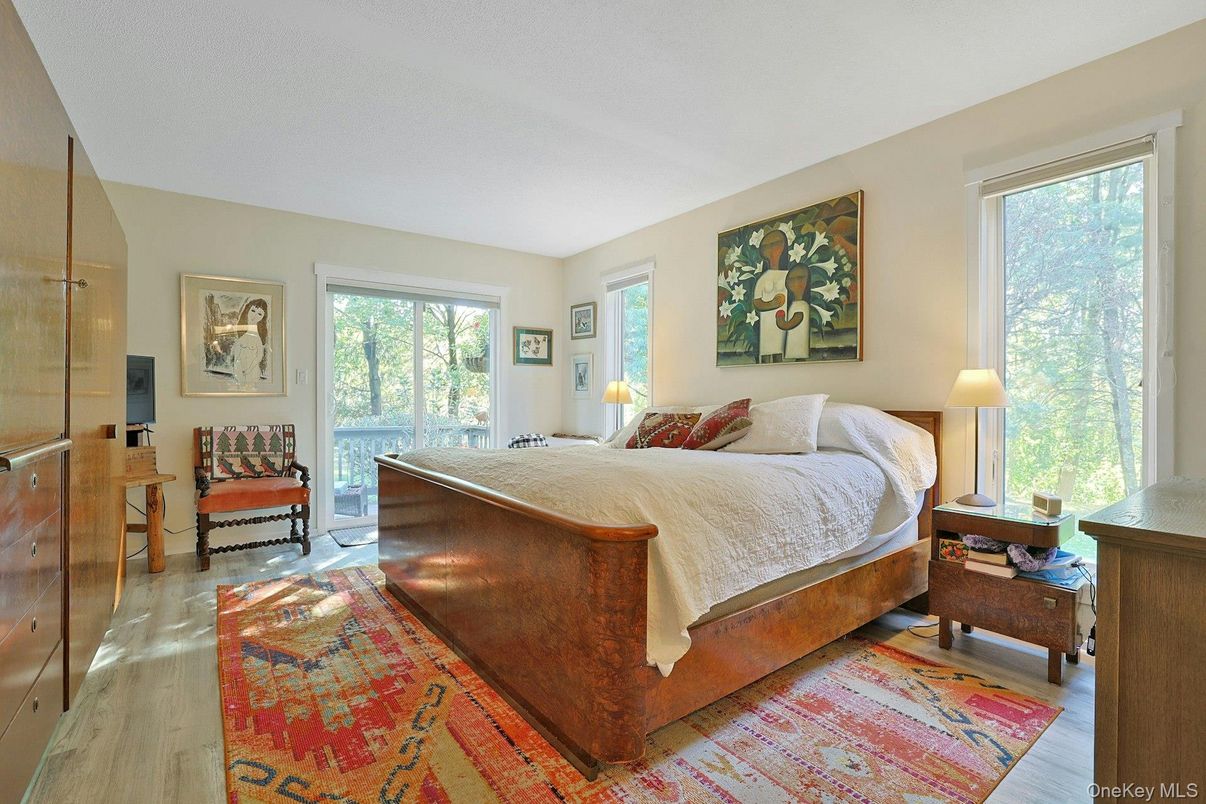 Bedroom, Interior, Wood Texture Flooring