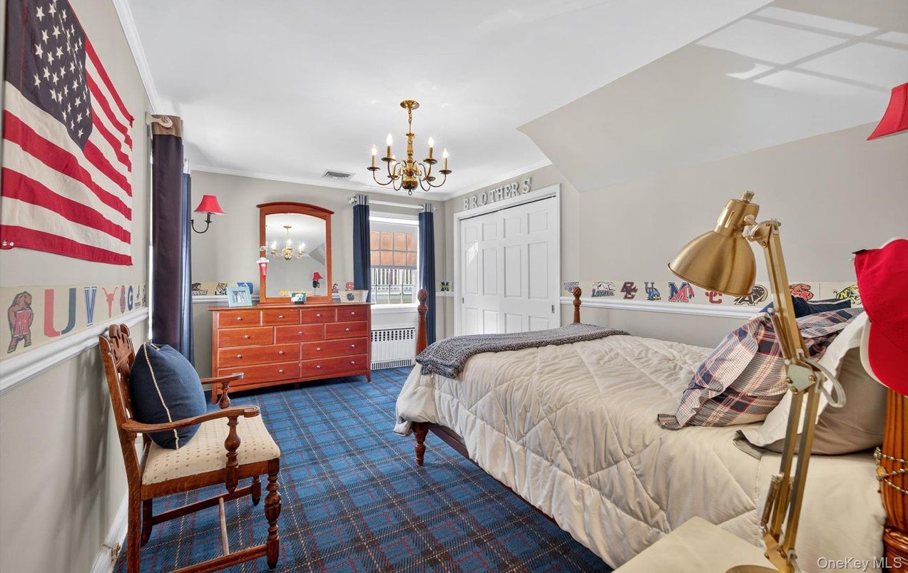 Bedroom, Chandelier, Interior