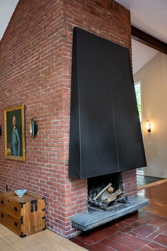 Fireplace, Interior, Stone Walls