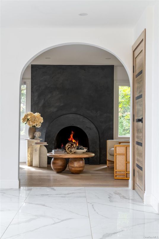 Fireplace, Interior, Marble