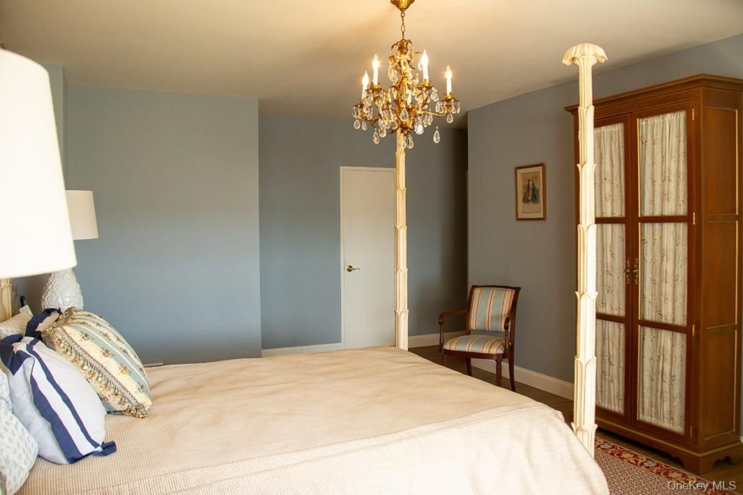 Bedroom, Chandelier, Interior