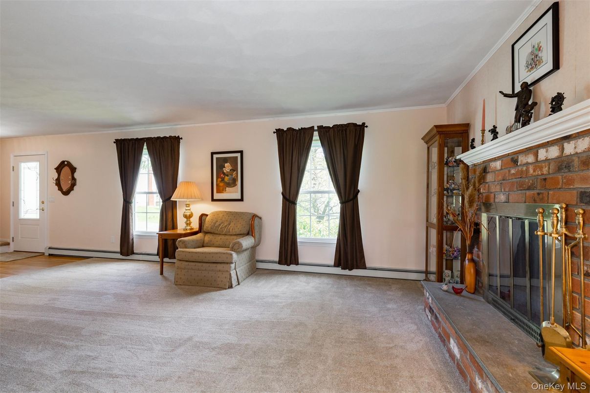 Empty room, Fireplace, Interior