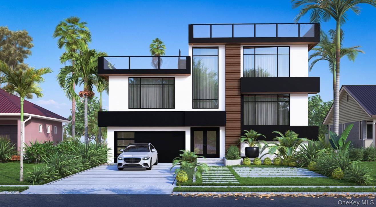 Attached, Exterior, Facade, Modern