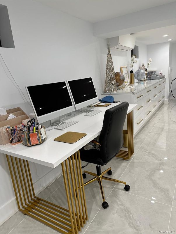 Home Office, Interior, Recessed Lighting