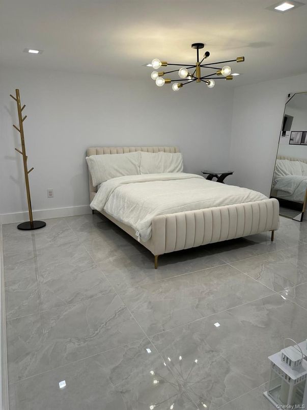 Bedroom, Interior, Marble, Pendant Lights, Recessed Lighting