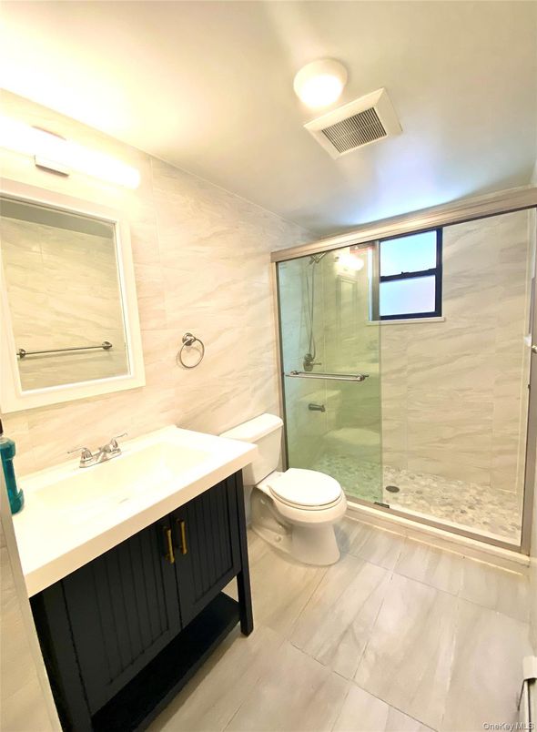 Bathroom, Glass Shower, Interior, Marble Walls