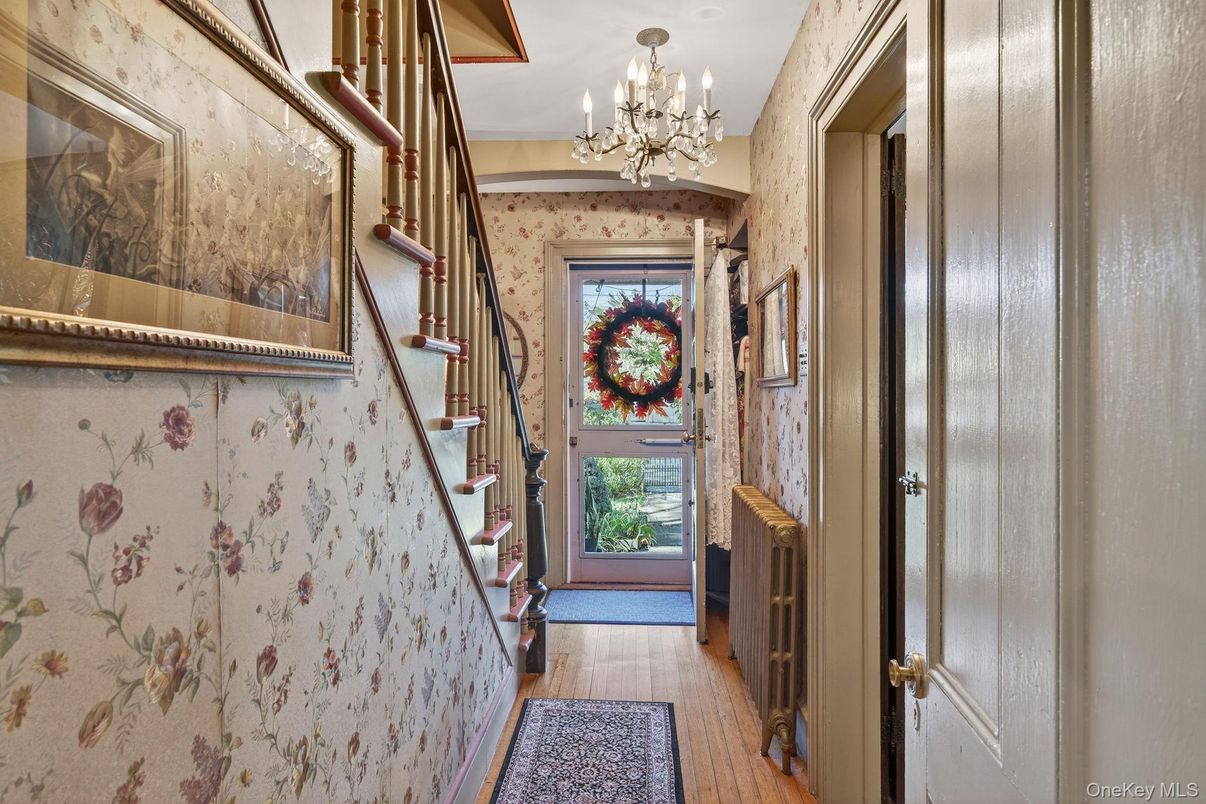 Chandelier, Interior, Wood Texture Flooring