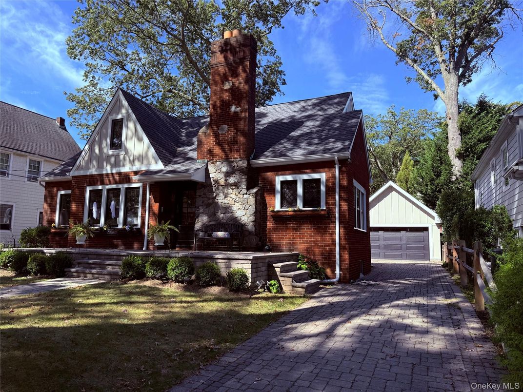 Detached Garage, Exterior, Facade, Brick Facade, Tudor Revival