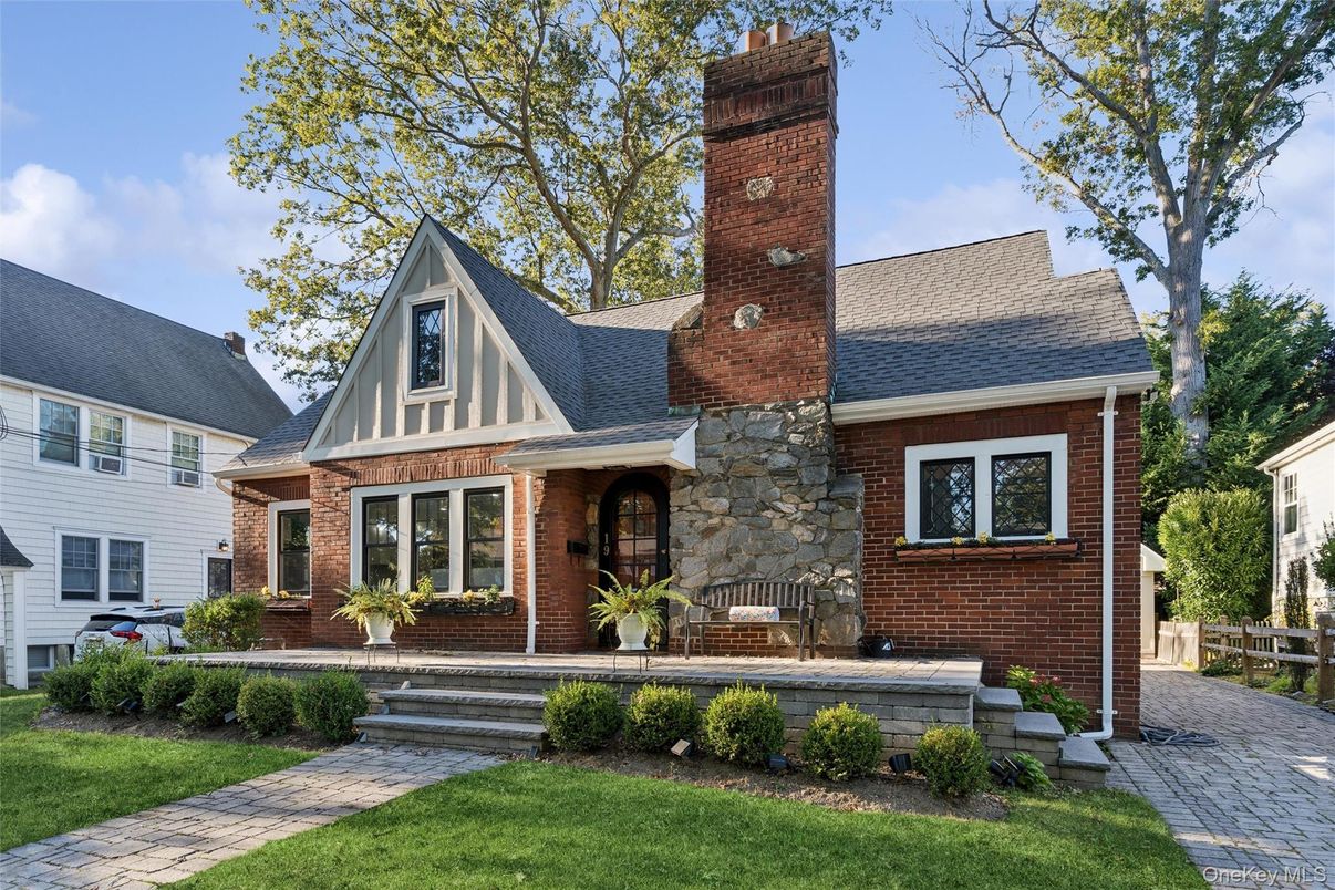 Exterior, Facade, Brick Facade, Tudor Revival
