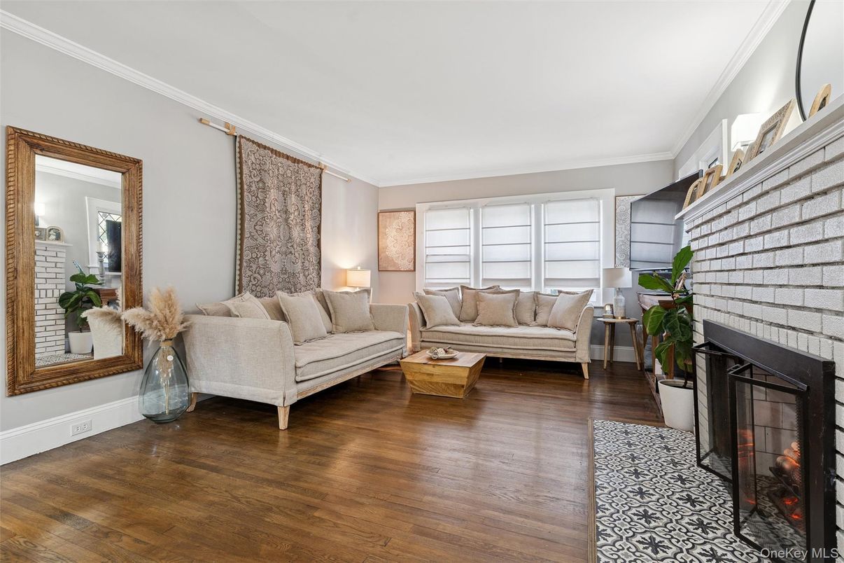 Fireplace, Interior, Living room, Stone Walls, Wood Texture Flooring