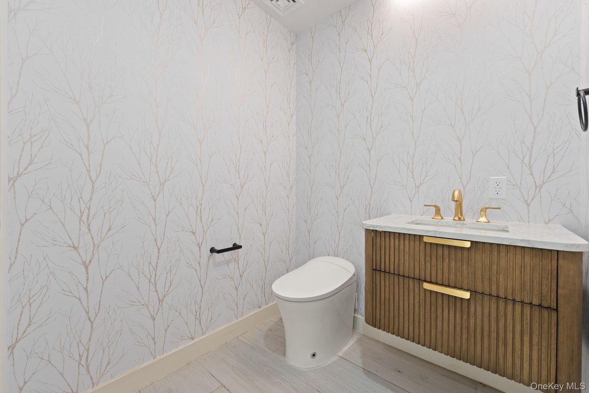 Bathroom, Interior, Wood Texture Flooring