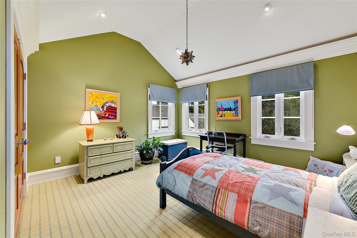 Bedroom, Interior, Pendant Lights, Recessed Lighting