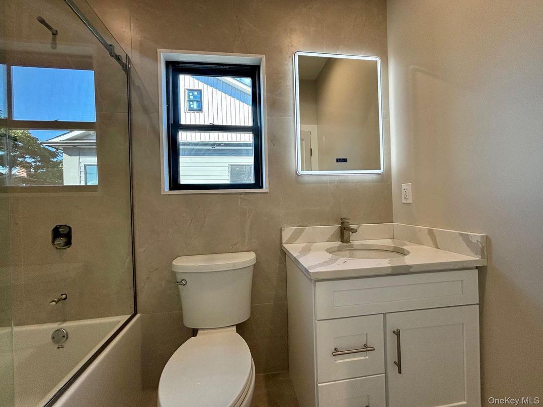 Bathroom, Dual Sink Vanities, Glass Shower, Interior