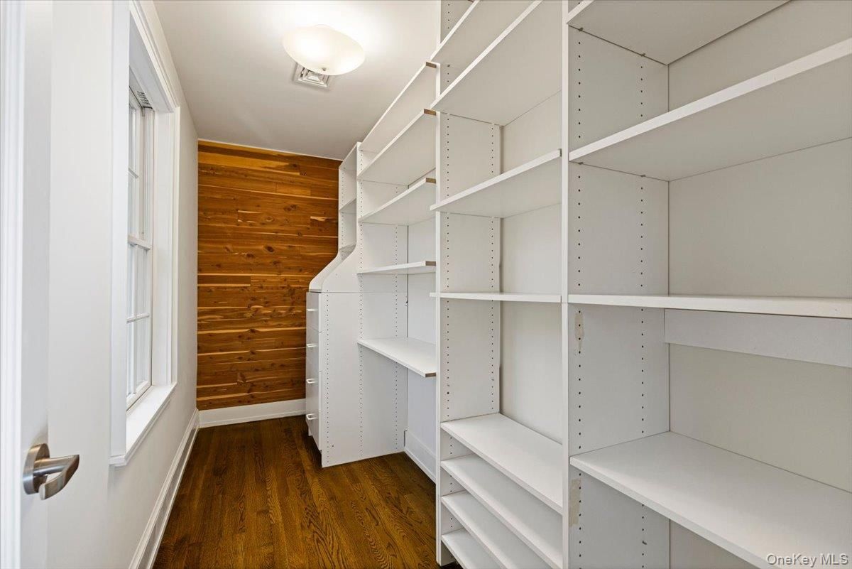 Interior, Walk-in Closets, Wood Texture Flooring, Wooden Walls