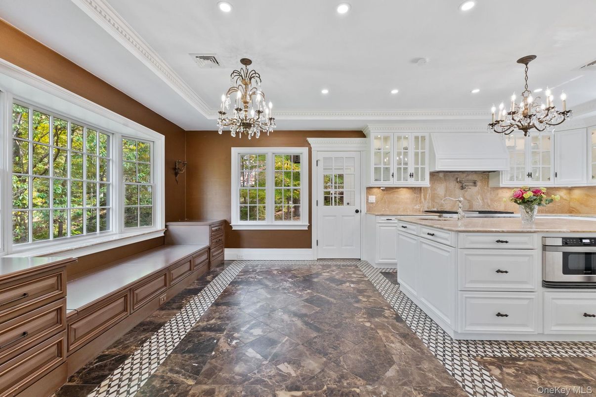 Chandelier, Interior, Kitchen, Recessed Lighting