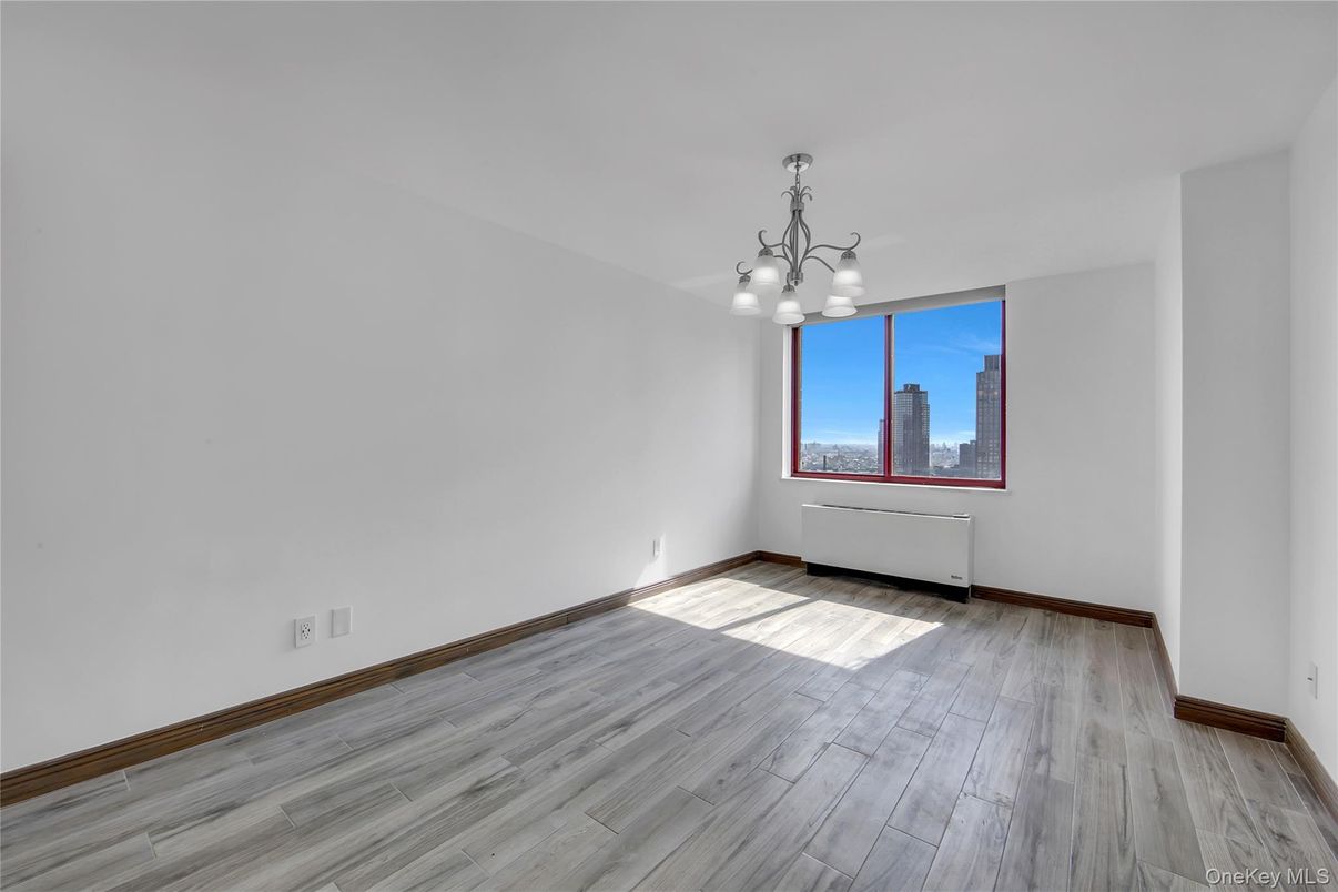 Chandelier, Empty room, Interior, Wood Texture Flooring