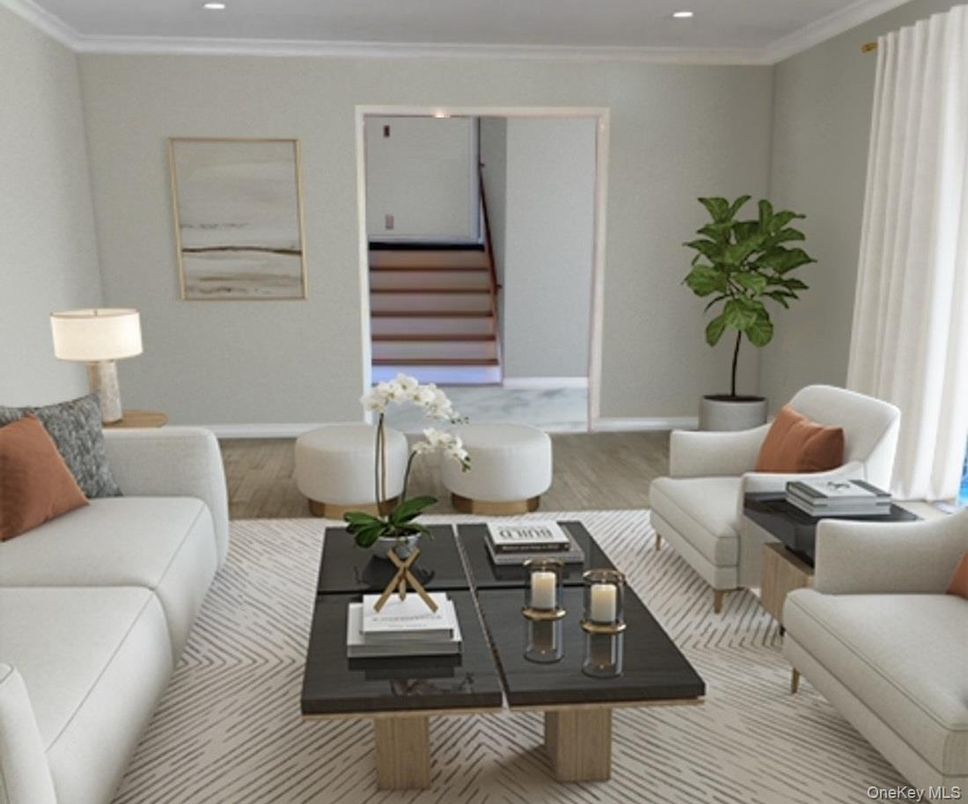 Interior, Living room, Recessed Lighting