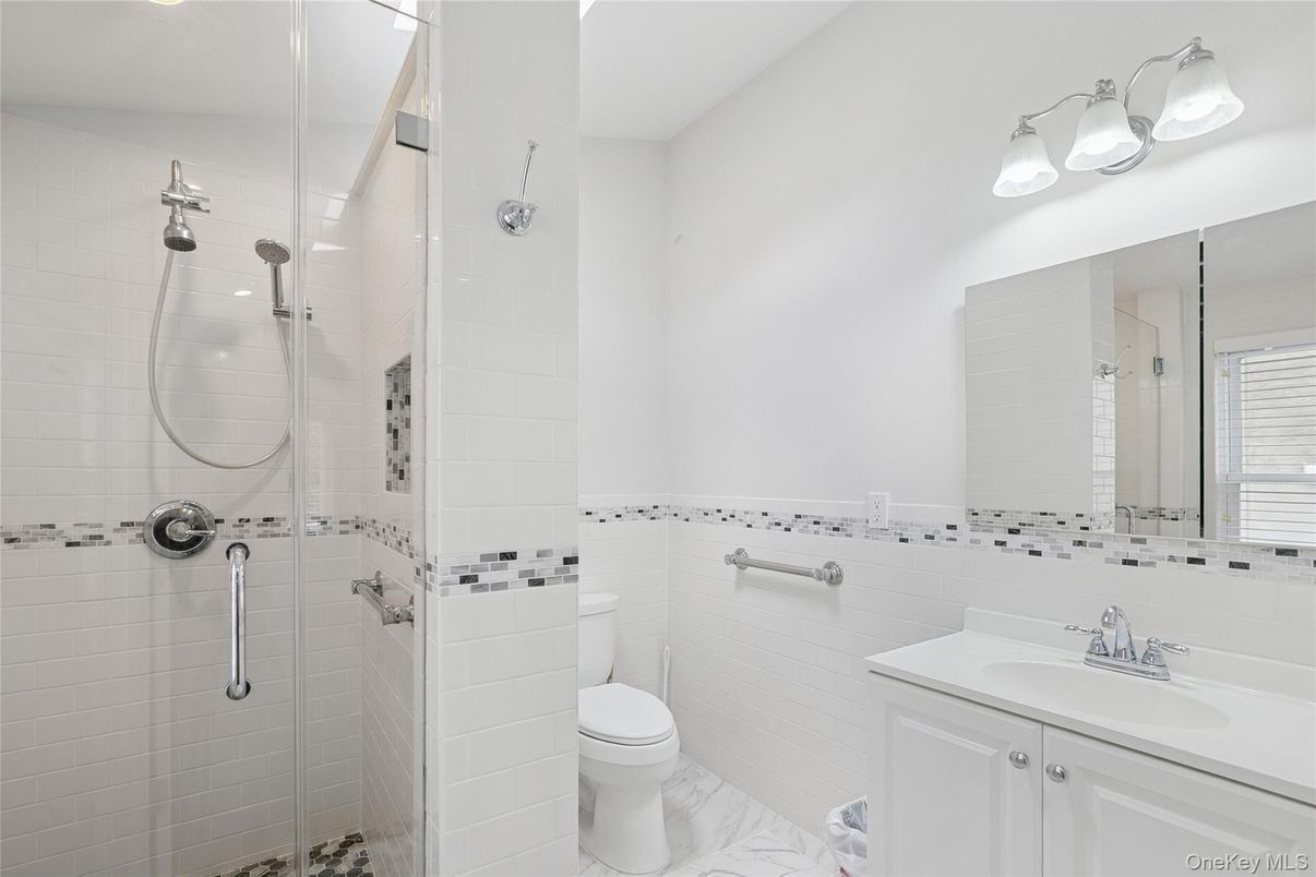 Bathroom, Glass Shower, Interior, Marble