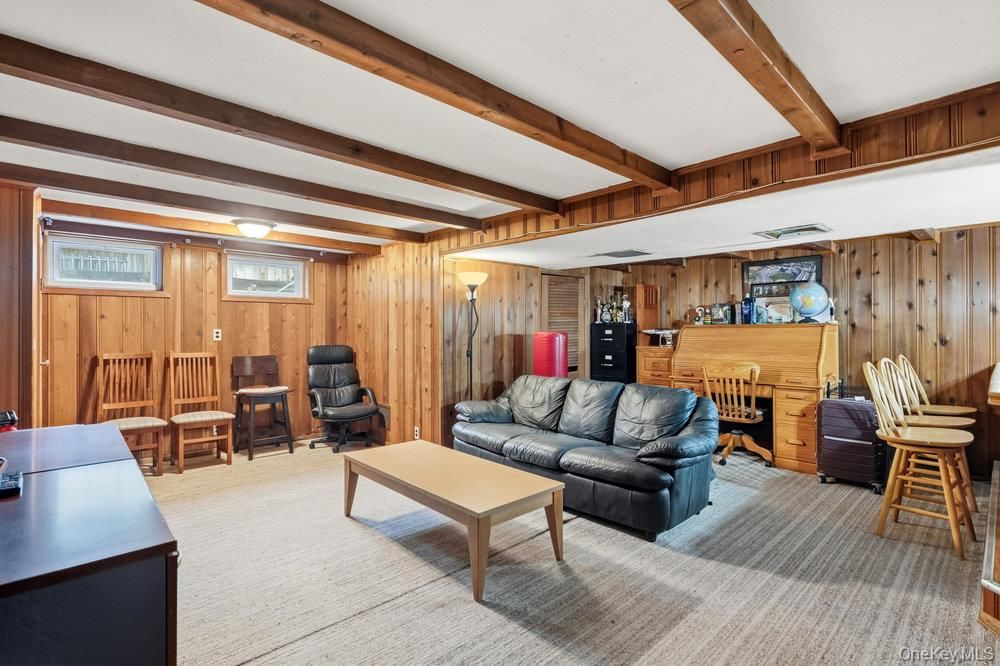 Interior, Living room, Wooden Beams, Wooden Walls