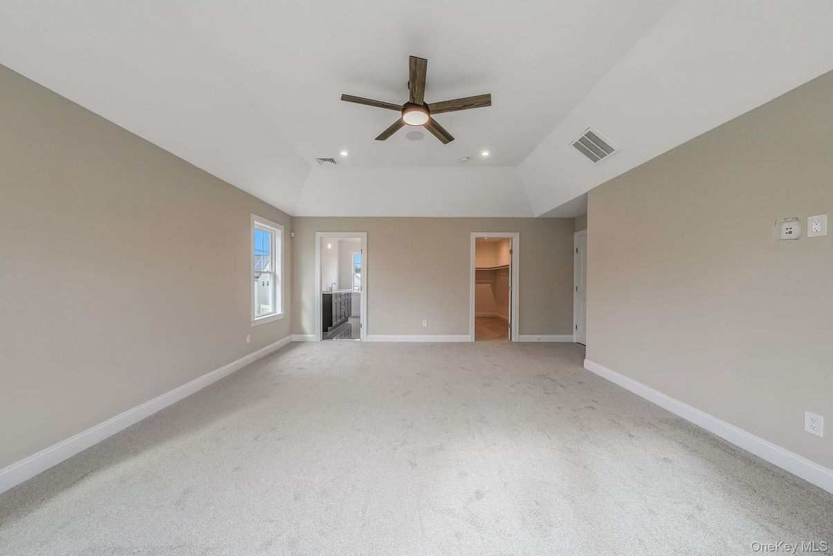 Empty room, Fireplace, Interior, Recessed Lighting