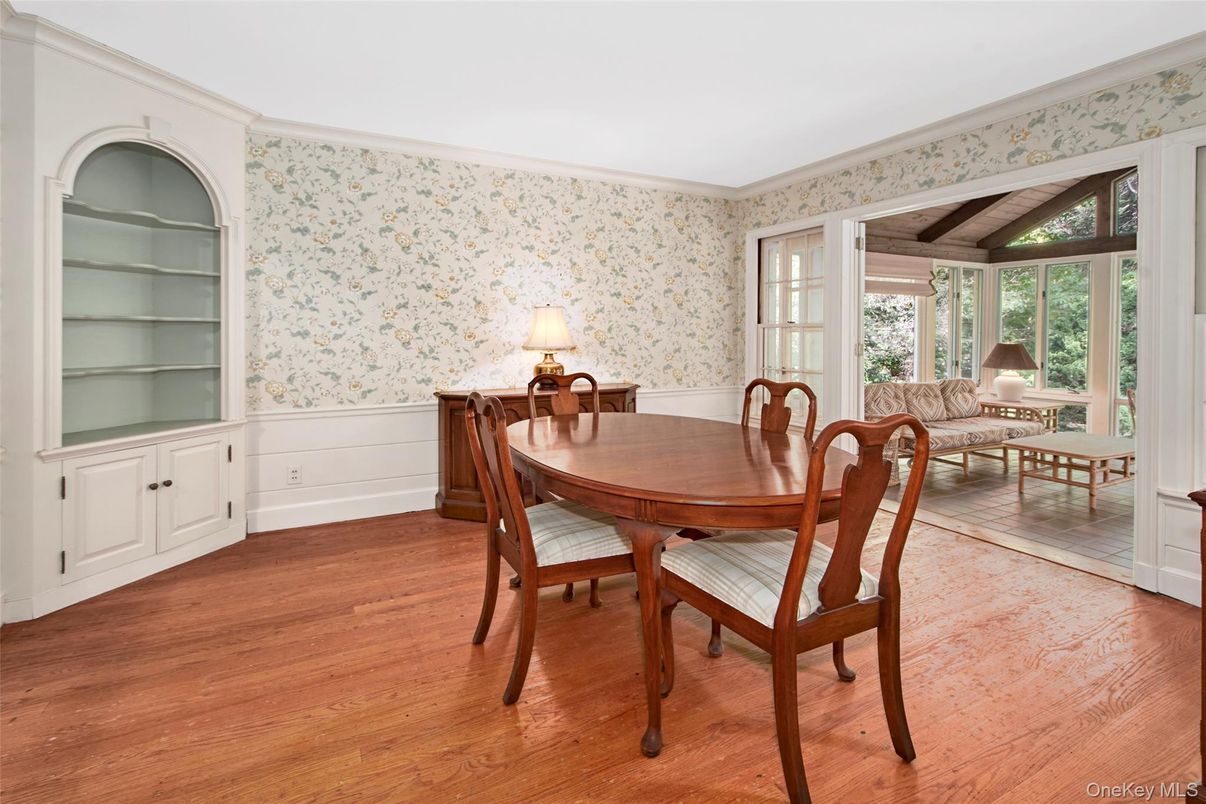 Dining room, Interior, Wood Texture Flooring