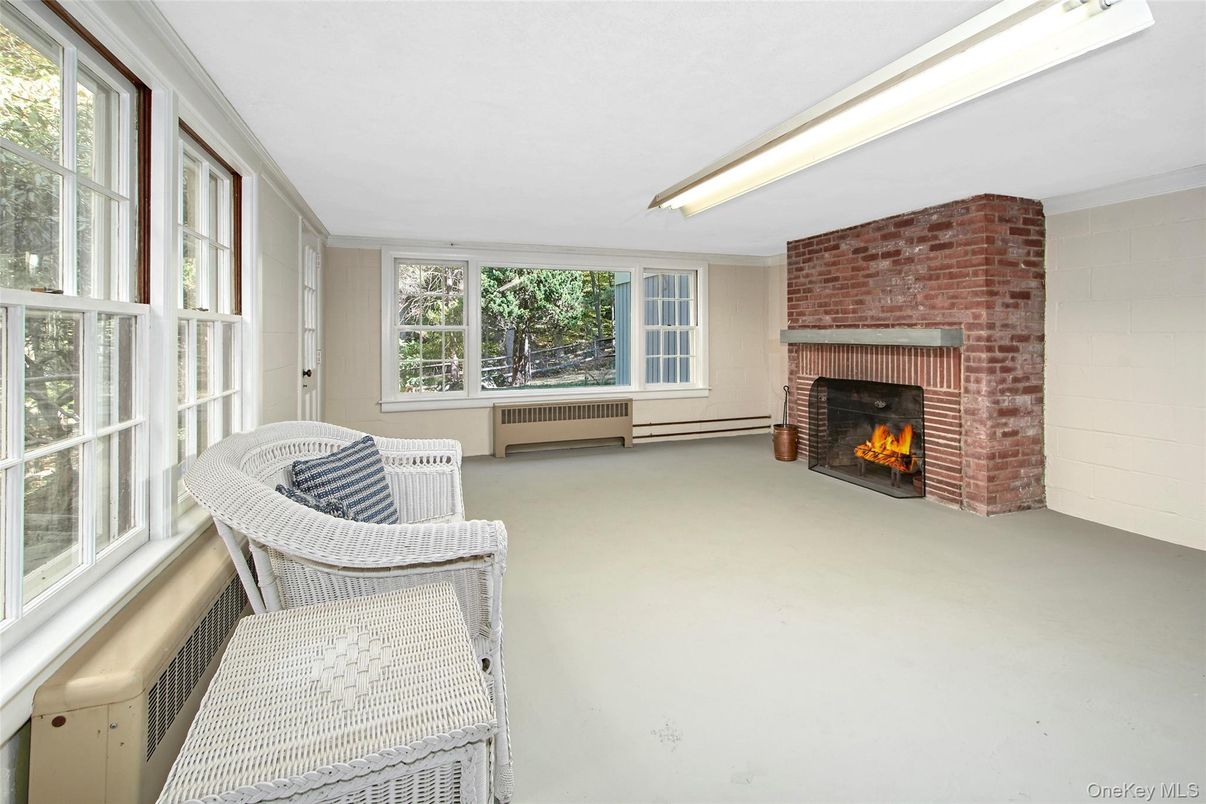 Empty room, Fireplace, Interior, Stone Walls