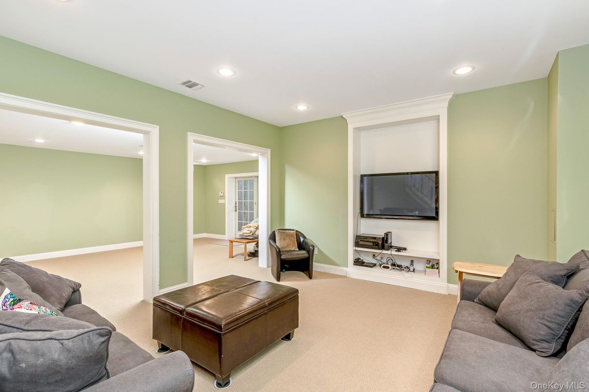 Interior, Living room, Recessed Lighting