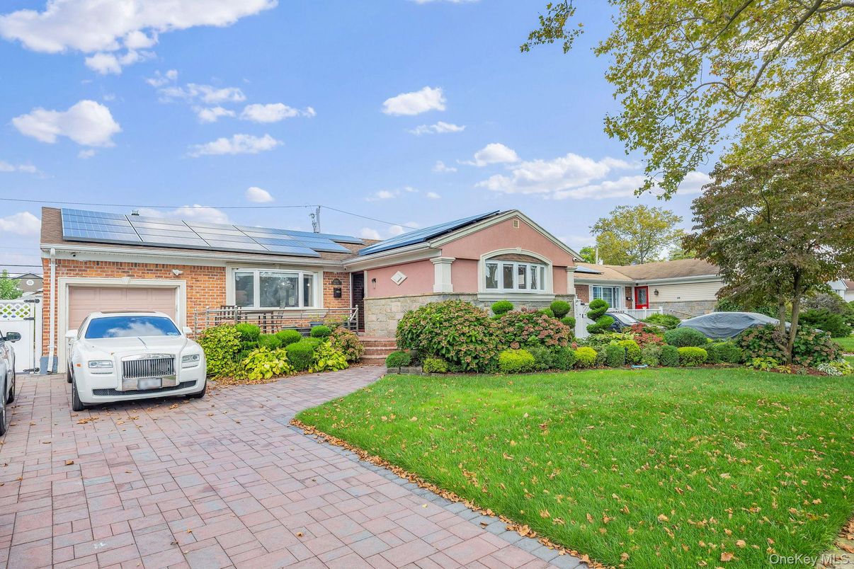 Attached, Exterior, Facade, Brick Facade, Solar Panels, Cape Cod