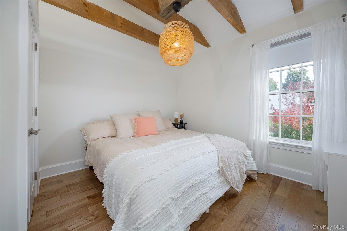 Bedroom, Interior, Wooden Beams, Wood Texture Flooring