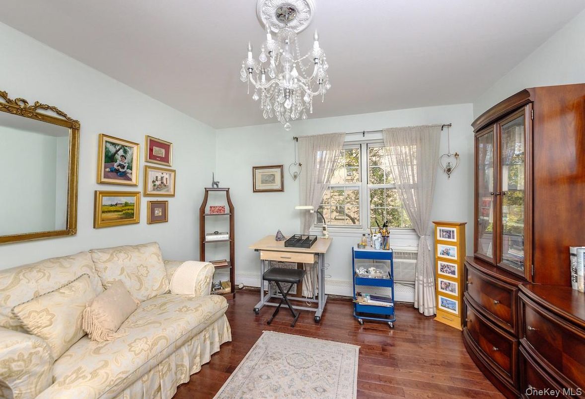 Chandelier, Home Office, Interior, Wood Texture Flooring