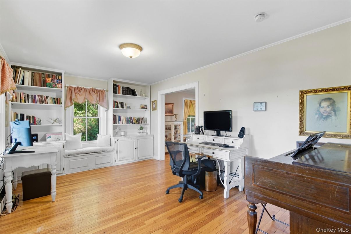 Home Office, Interior, Wood Texture Flooring