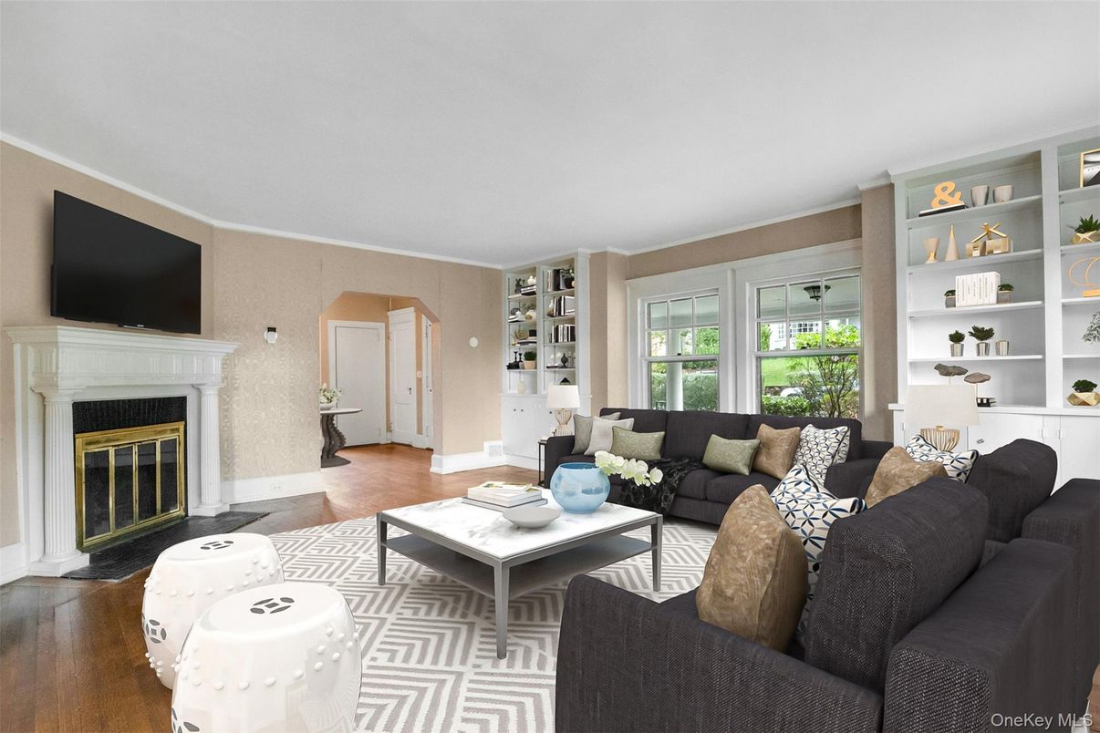 Fireplace, Interior, Living room, Wood Texture Flooring