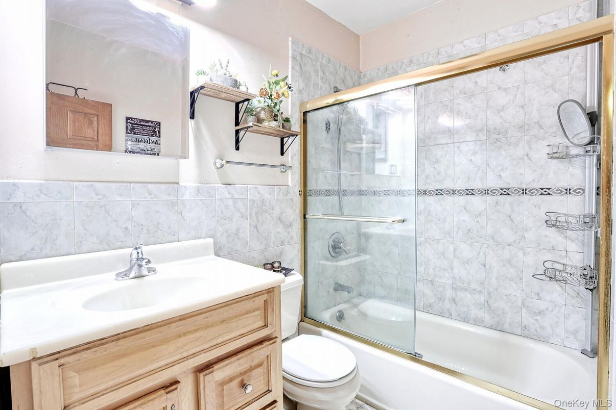 Bathroom, Glass Shower, Interior, Marble Walls