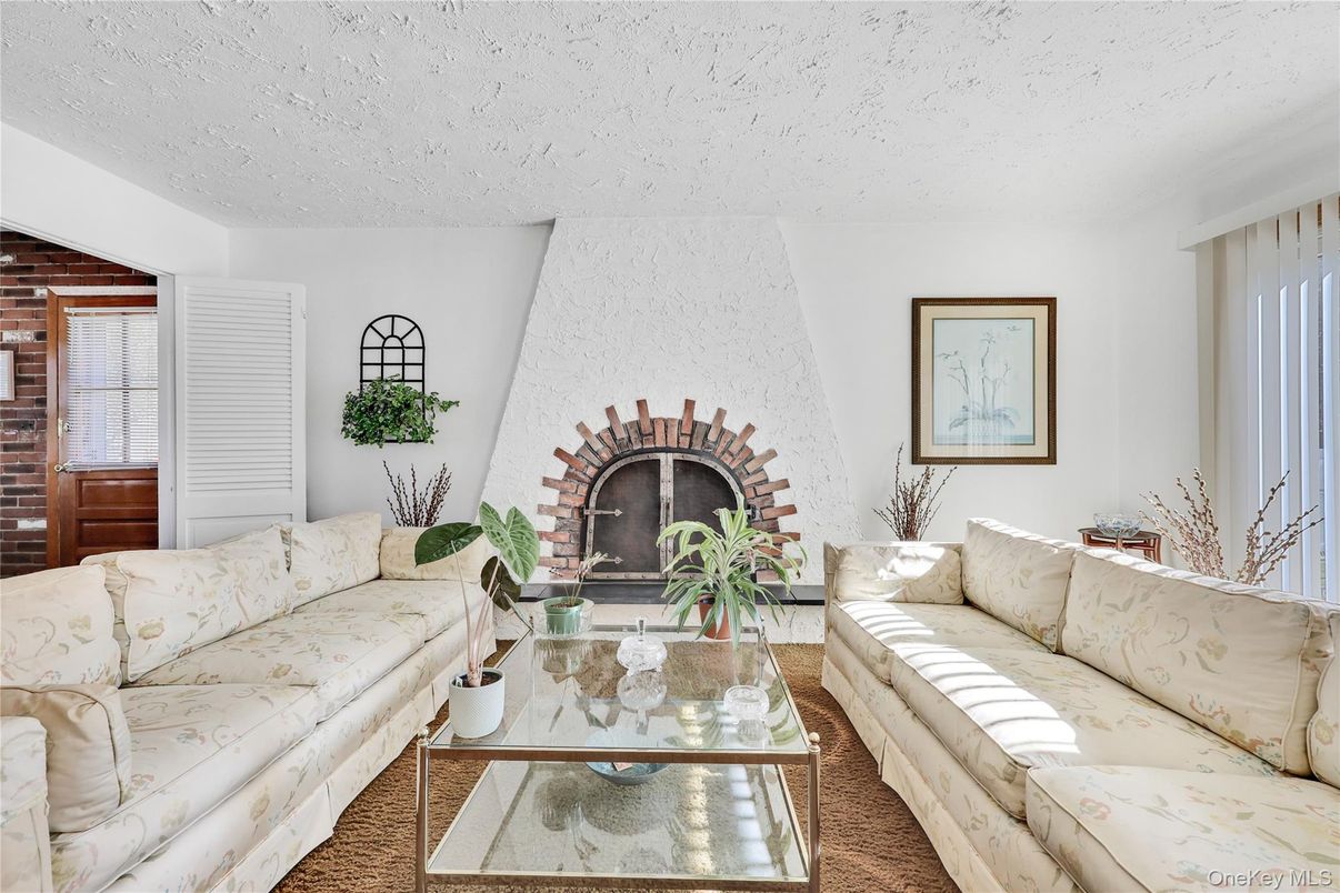 Fireplace, Interior, Living room, Stone Walls, Wood Texture Flooring