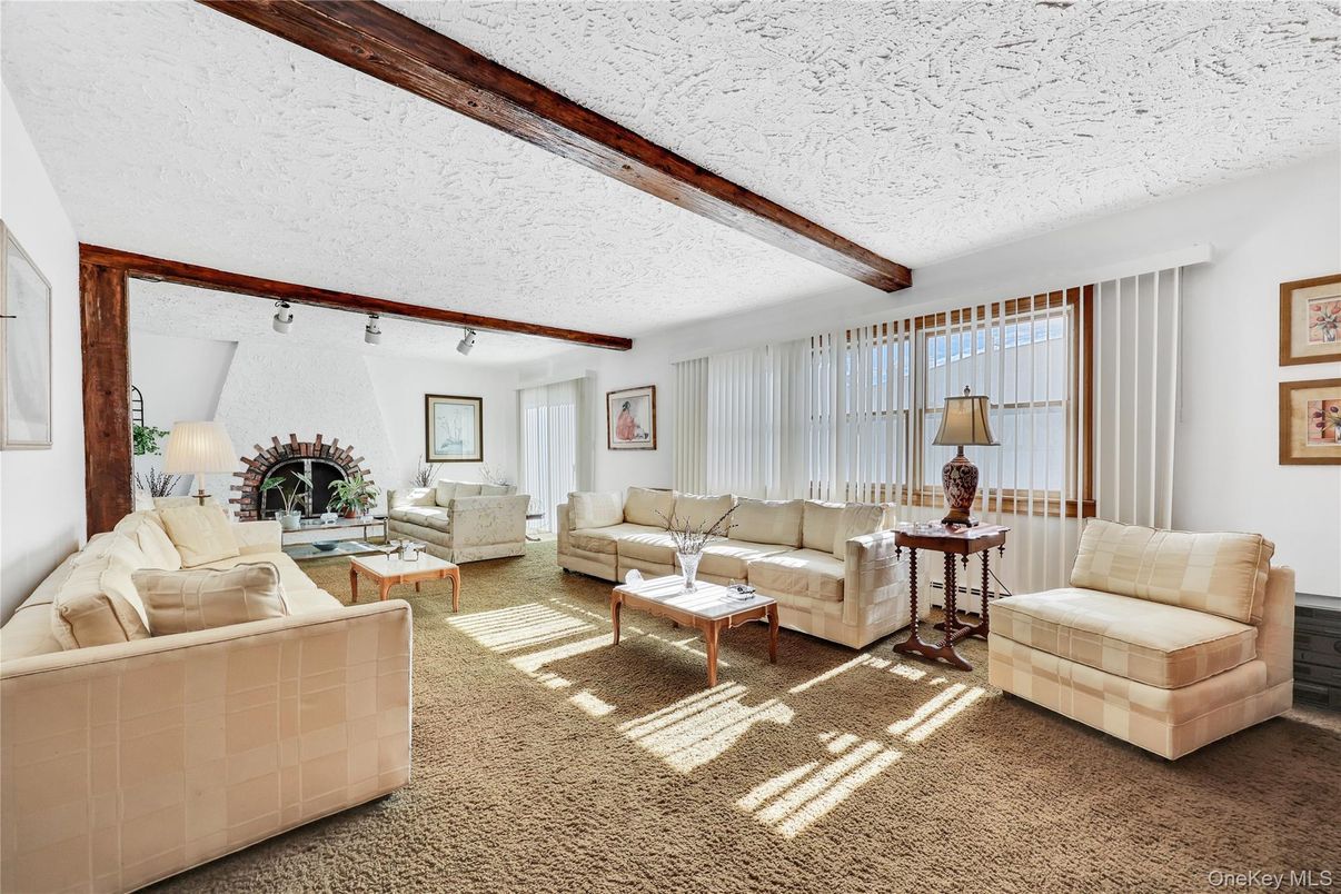 Interior, Living room, Wooden Beams