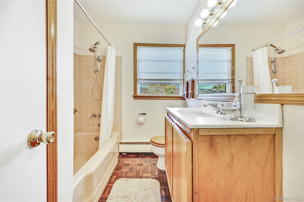 Bathroom, Interior, Wood Texture Flooring