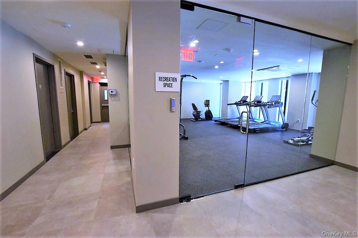 Fitness Equipment, Interior, Recessed Lighting