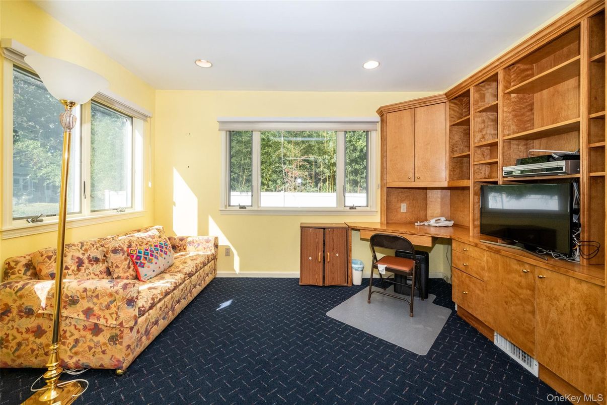 Home Office, Interior, Recessed Lighting