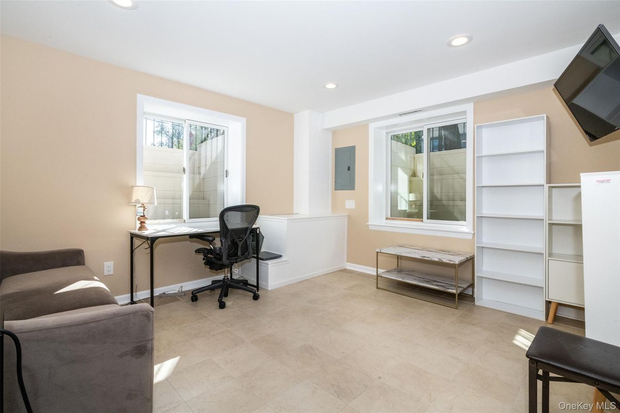 Home Office, Interior, Recessed Lighting