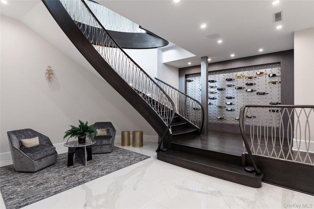 Interior, Marble, Recessed Lighting, Wine Storage