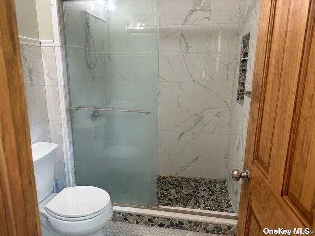 Bathroom, Glass Shower, Interior, Marble Walls
