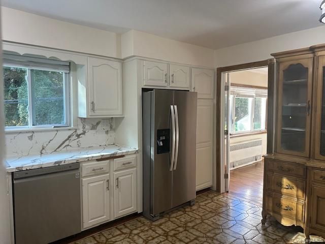 Interior, Kitchen, Marble Walls, Stainless Steel Appliances, Wood Texture Flooring