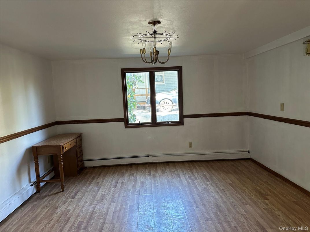 Chandelier, Empty room, Interior, Wood Texture Flooring