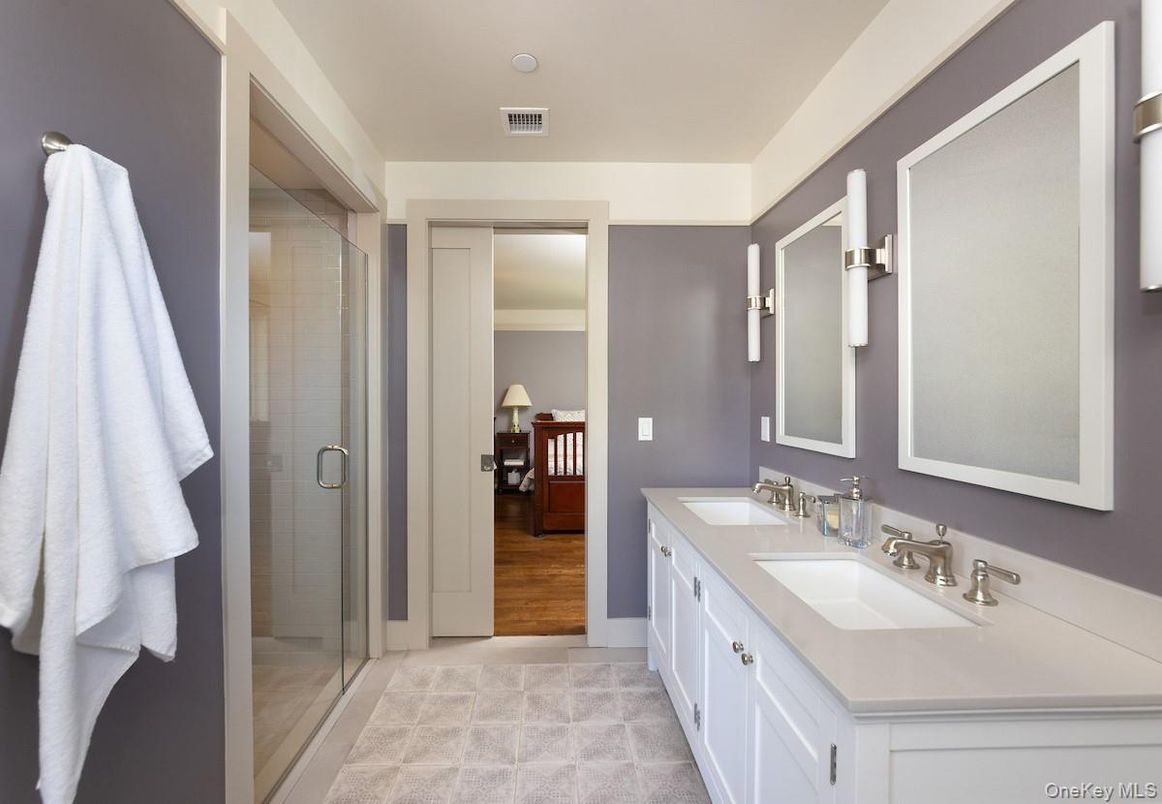 Bathroom, Dual Sink Vanities, Glass Shower, Interior