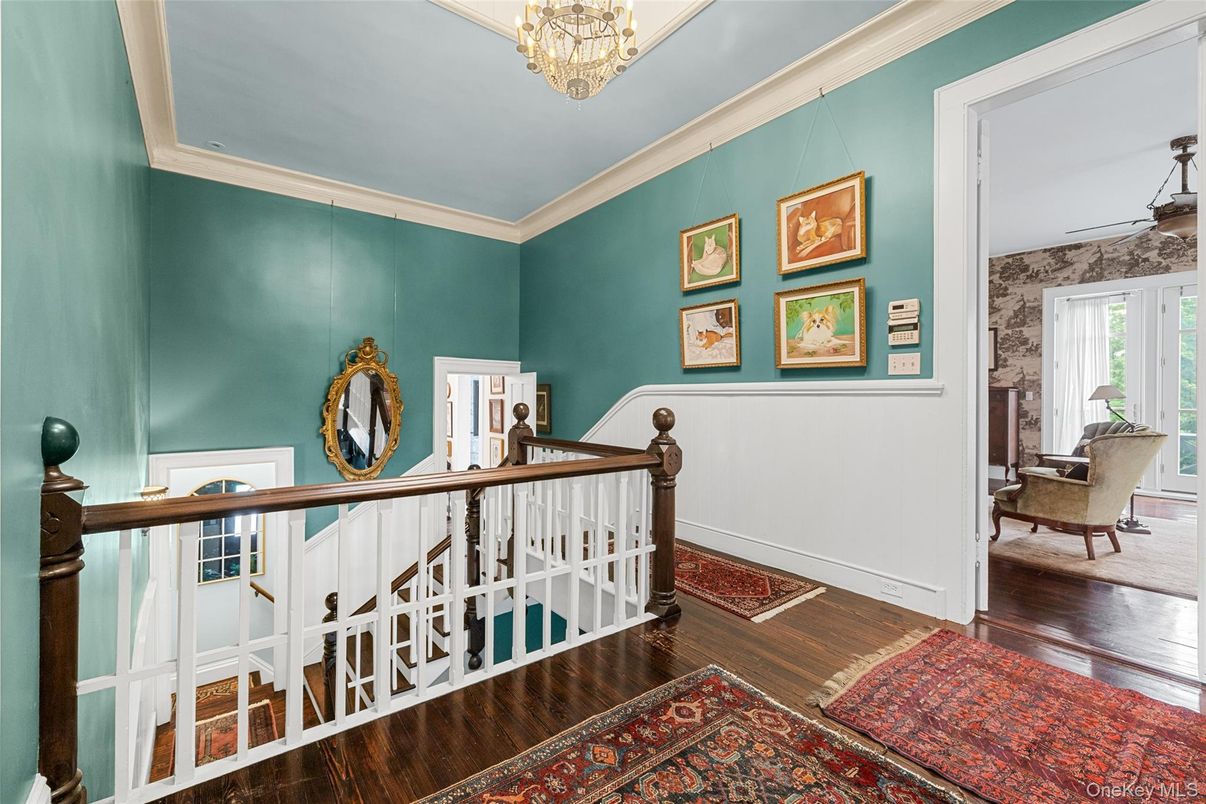 Chandelier, Interior, Wood Texture Flooring