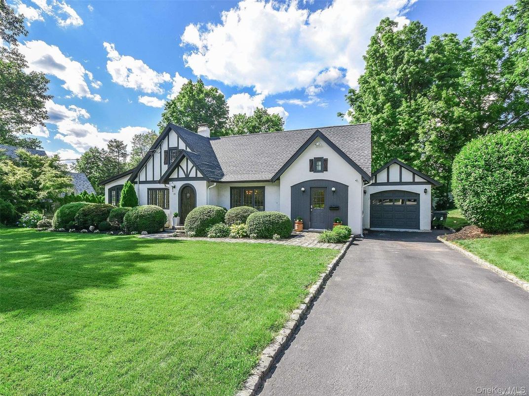 Attached, Backyard, Exterior, Facade, Tudor Revival